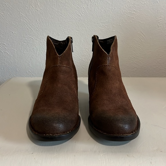 Born cognac distressed suede booties - Picture 2 of 6